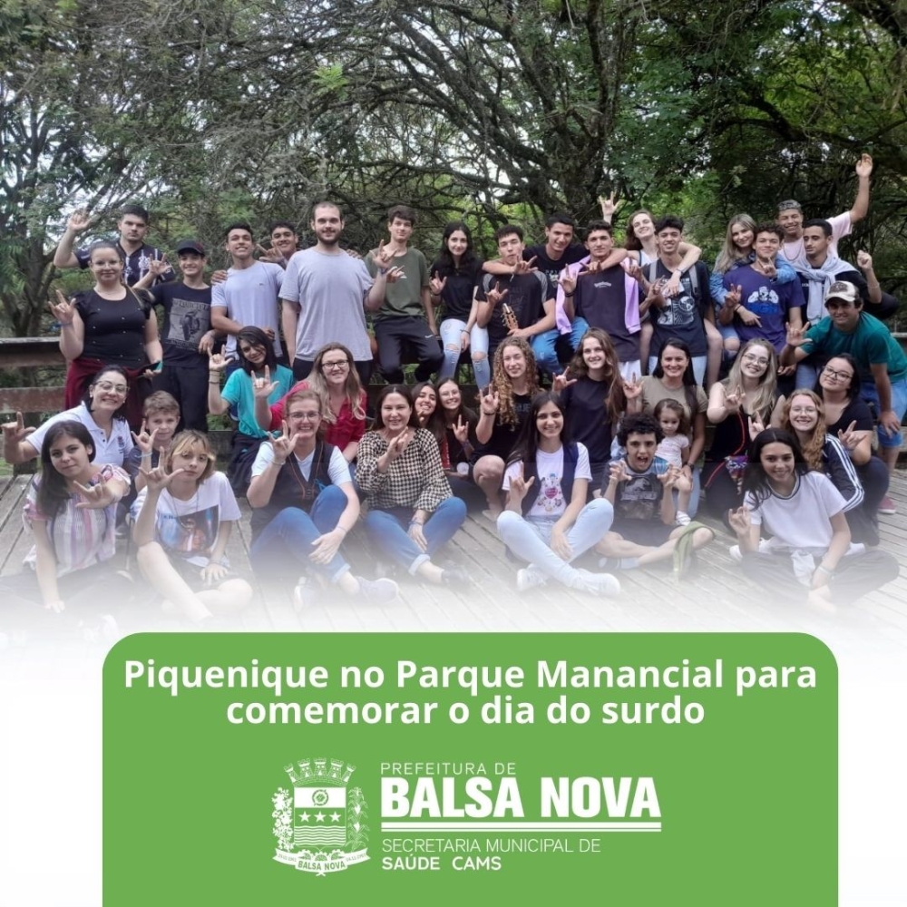 Piquenique em comemoração ao dia do Surdo