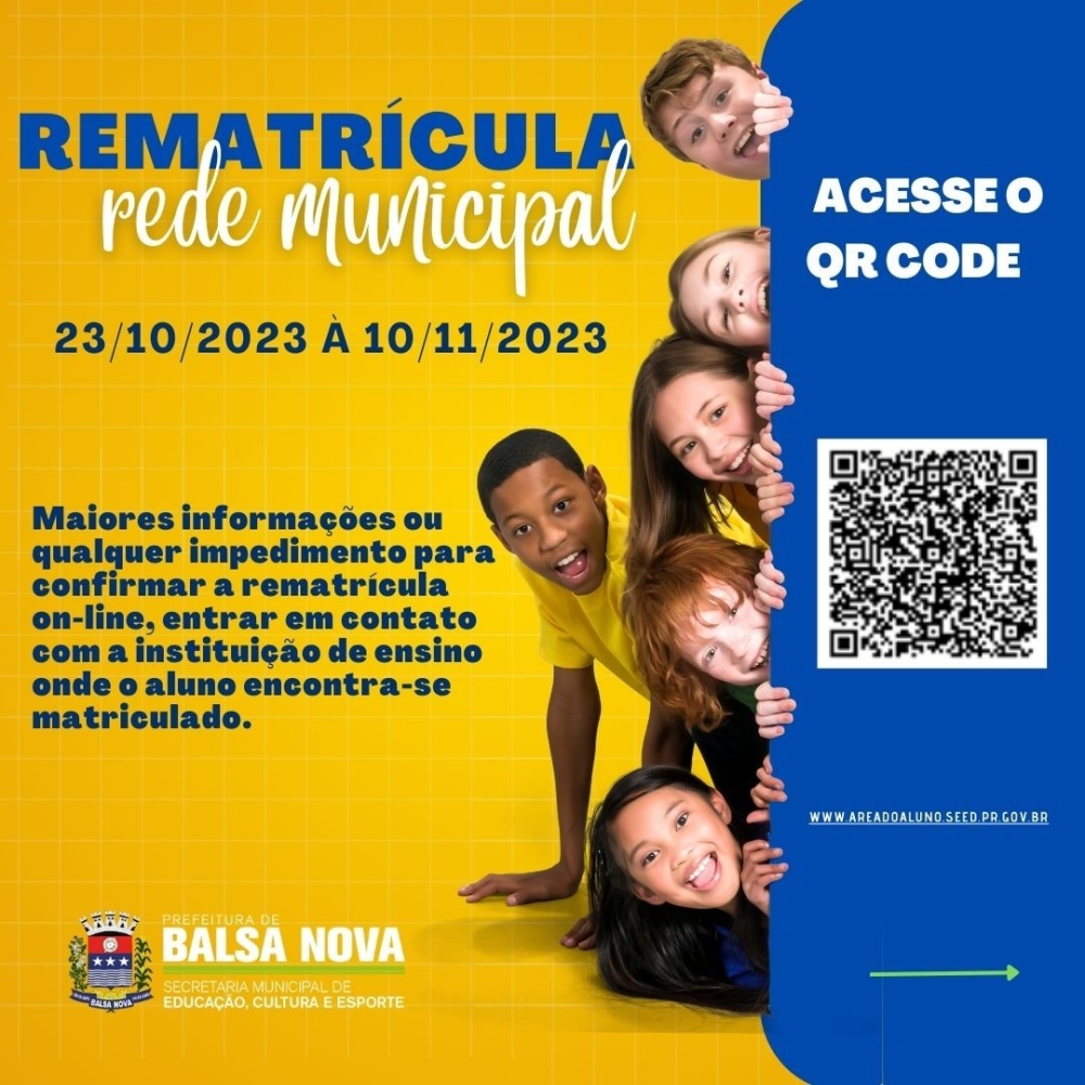 REMATRÍCULAS ON LINE DA REDE MUNICIPAL