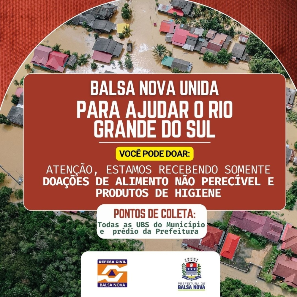 Solidariedade em Ação: Vamos Ajudar o Rio Grande do Sul! 