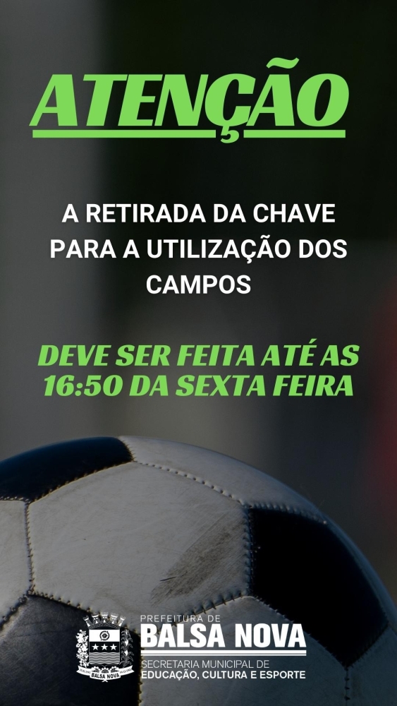 RETIRADA DE CHAVE DOS CAMPOS