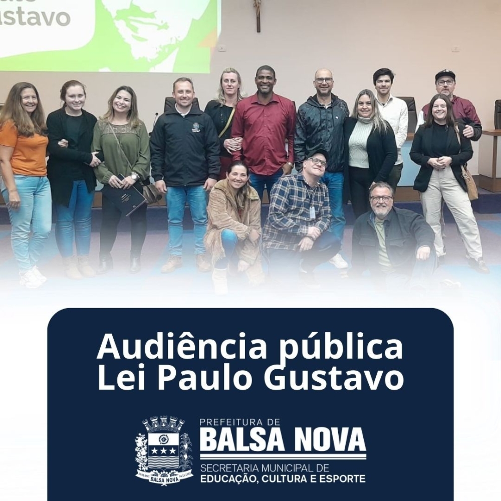 Audiência Pública da Lei Paulo Gustavo
