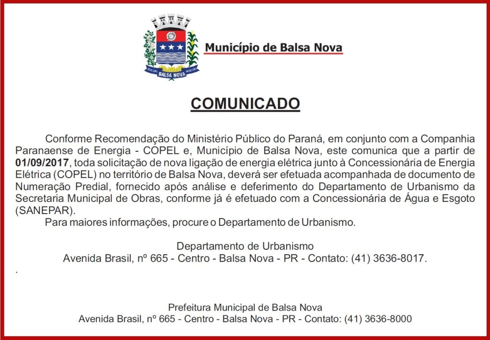 COMUNICADO 