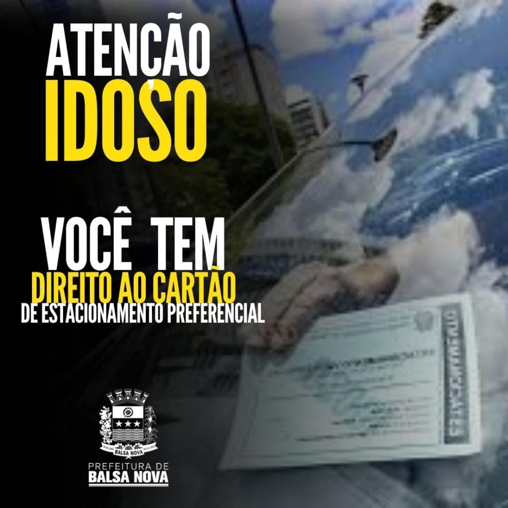 Cartão de estacionamento preferencial