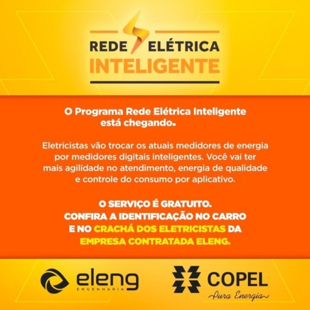 Substituição dos medidores de energia elétrica.