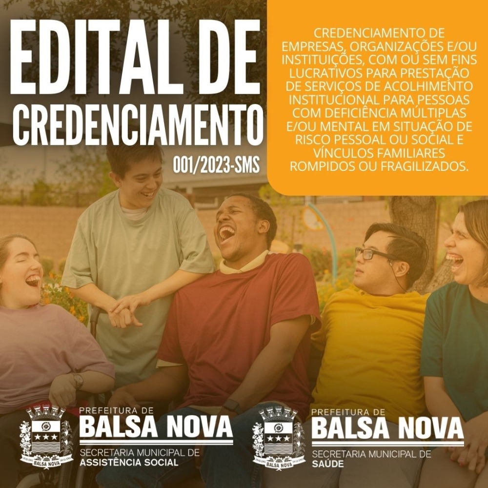 EDITAL DE CREDENCIAMENTO 001/2023 - SMS