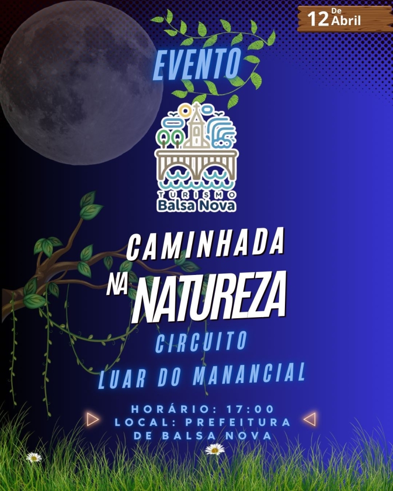 Caminhada na Natureza - Circuito Lunar do Manancial dia 12 de abril