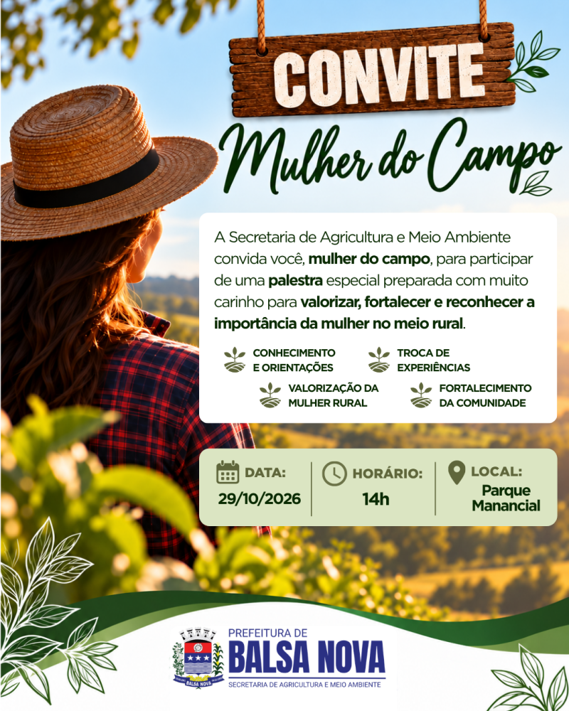 Balsa Nova promove encontro especial para valorizar as mulheres do campo