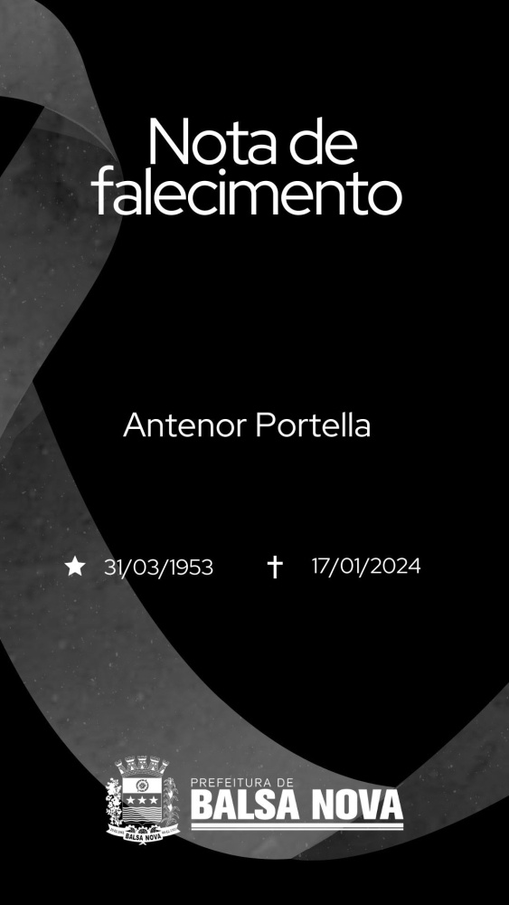 NOTA DE FALECIMENTO