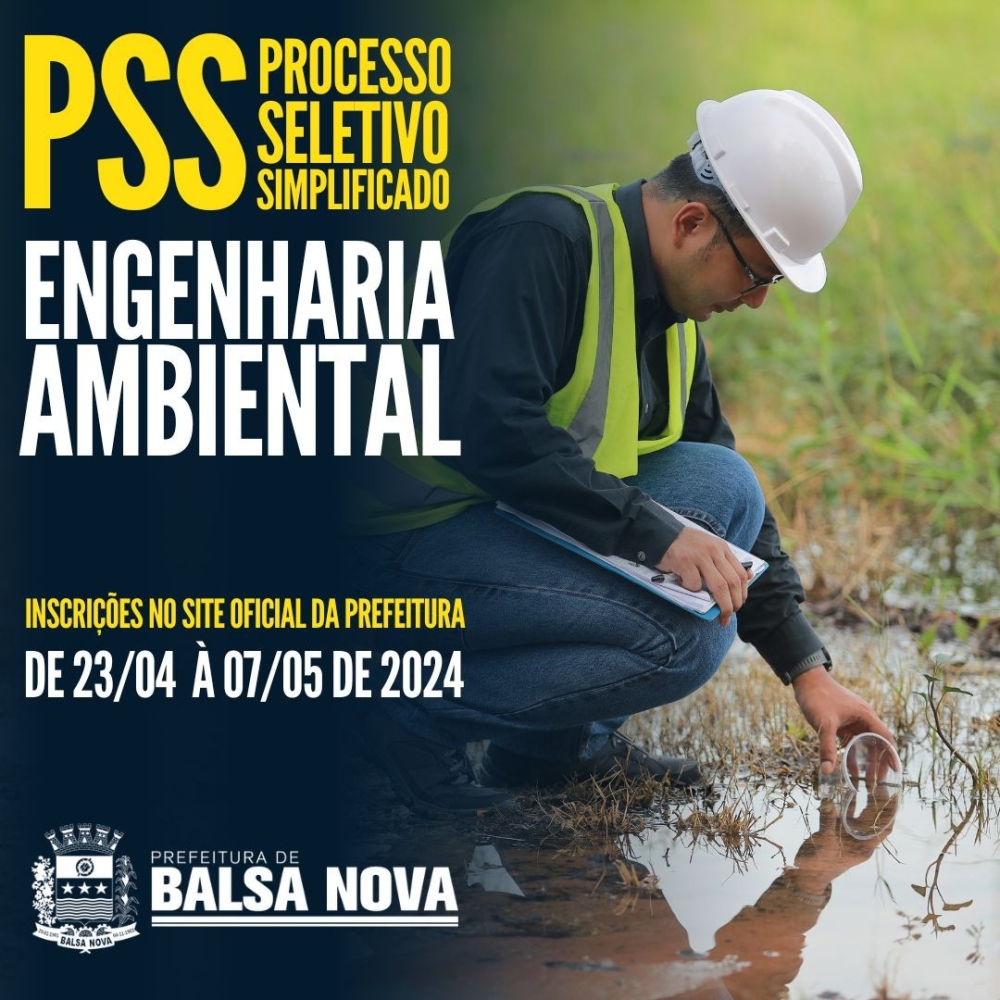 Processo Seletivo Simplificado (PSS) de Engenharia Ambiental