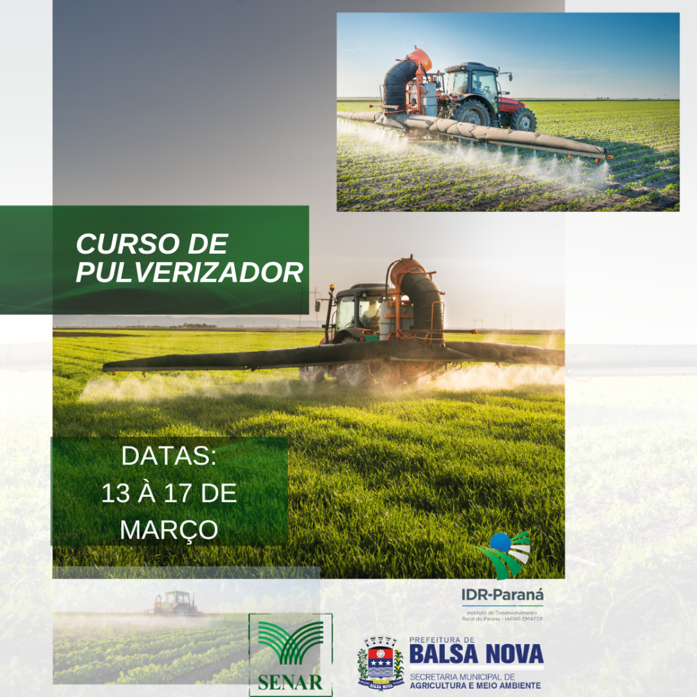 CURSO DE PULVERIZADOR