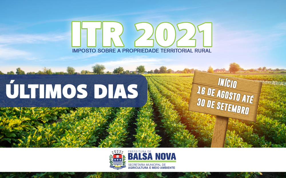 ULTIMOS DIAS ITR 2021