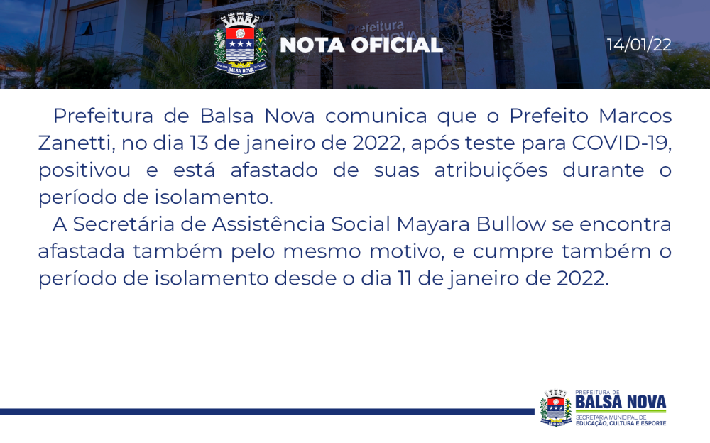 NOTA OFICIAL