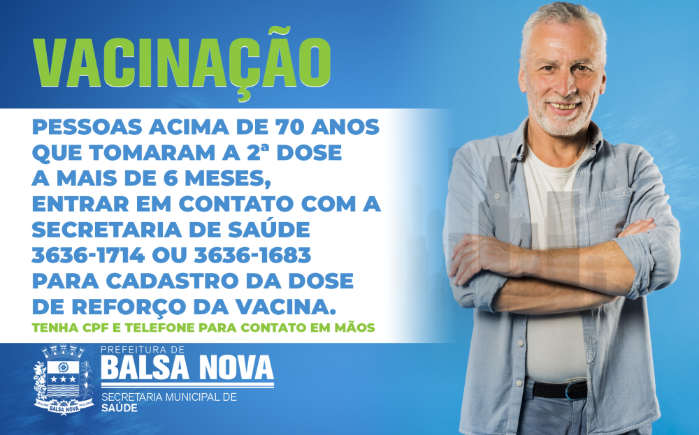 DOSE DE REFORÇO PARA IDOSO