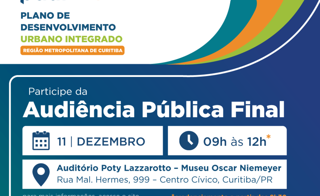 Participe da Audiência Pública Final do PDUI