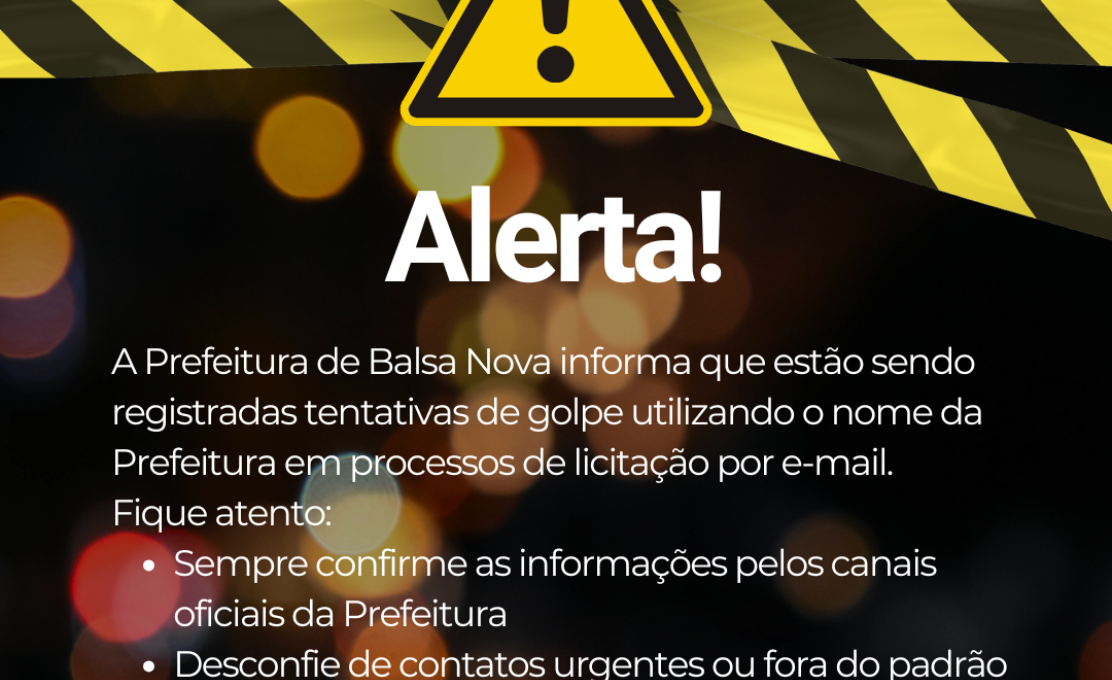 Fique atento a tentativas de golpe!