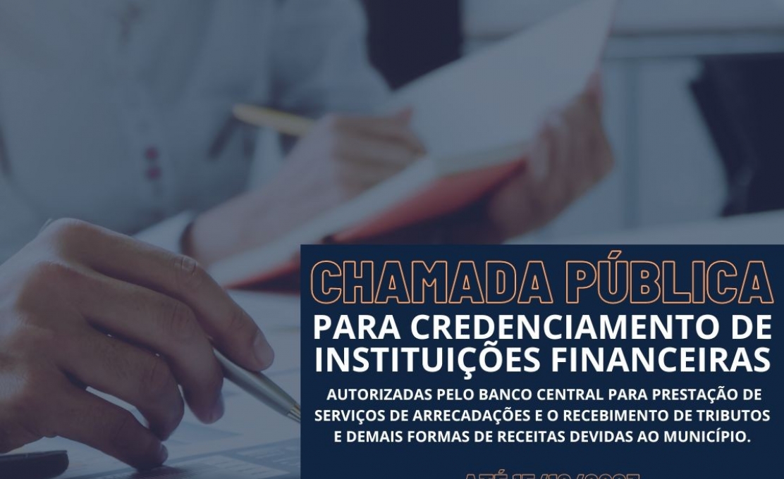 CREDENCIAMENTO de Instituições Financeiras