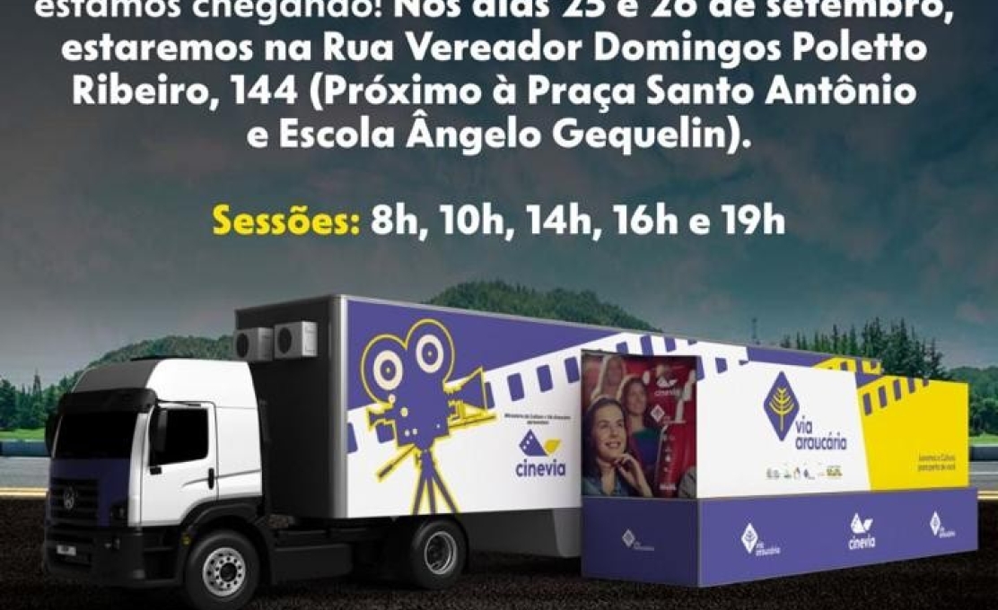 A Cinevia chega ao Distrito do Bugre nos dias 25 e 26 de setembro