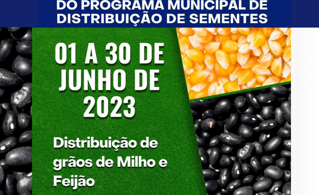 PROGRAMA MUNICIPAL DE DISTRIBUIÇÃO DE SEMENTES