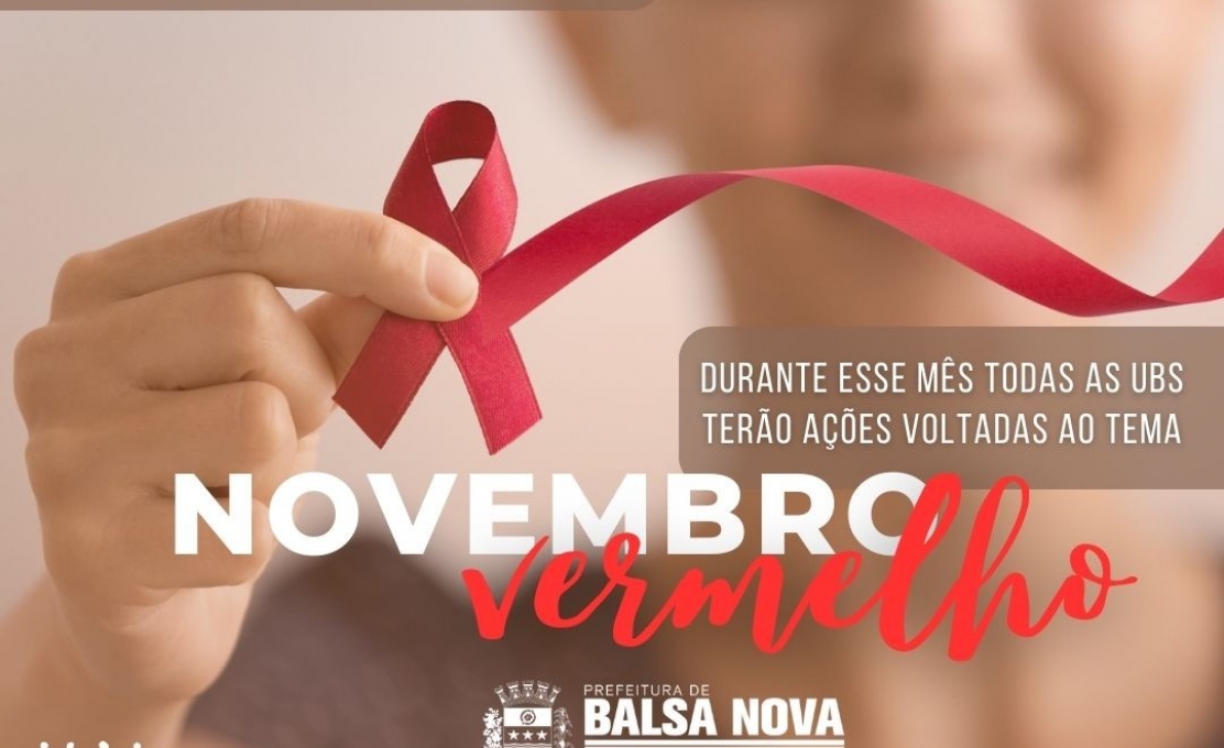 Novembro Vermelho - Mês de conscientização e prevenção do câncer de boca.