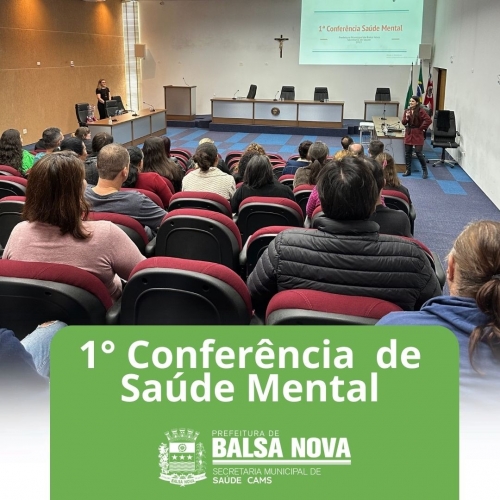 1° Conferência de Saúde Mental do município de Balsa Nova