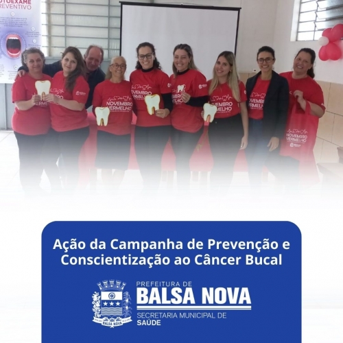Ação da Campanha de Prevenção e Conscientização ao Câncer Bucal