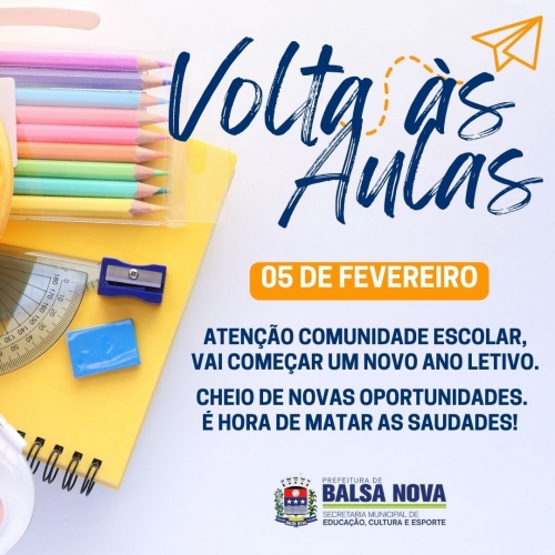 VOLTA ÀS AULAS