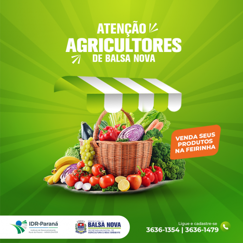 Atenção Agricultores de Balsa Nova