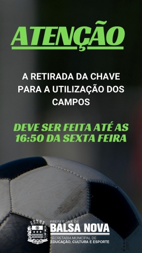 RETIRADA DE CHAVE DOS CAMPOS