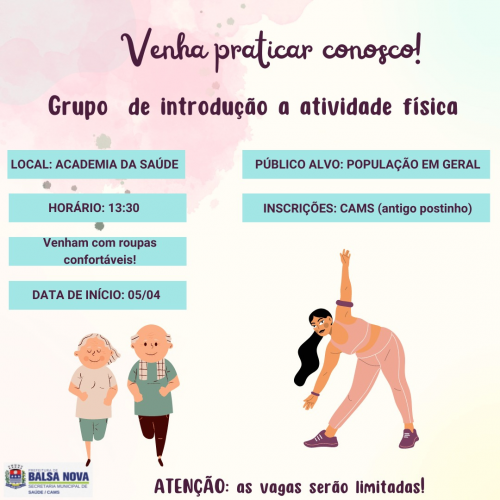 GRUPO DE INTRODUÇÃOA  DA ATIVIDADE FÍSICA 