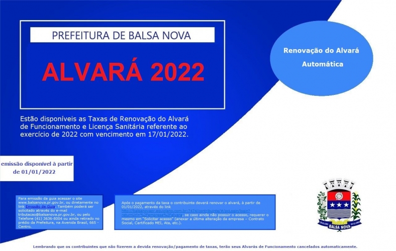 Alvará 2022