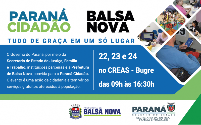 PARANÁ CIDADÃO EM BALSA NOVA