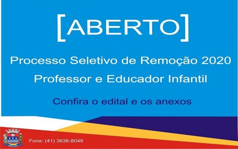 Processo Seletivo de Remoção 2020