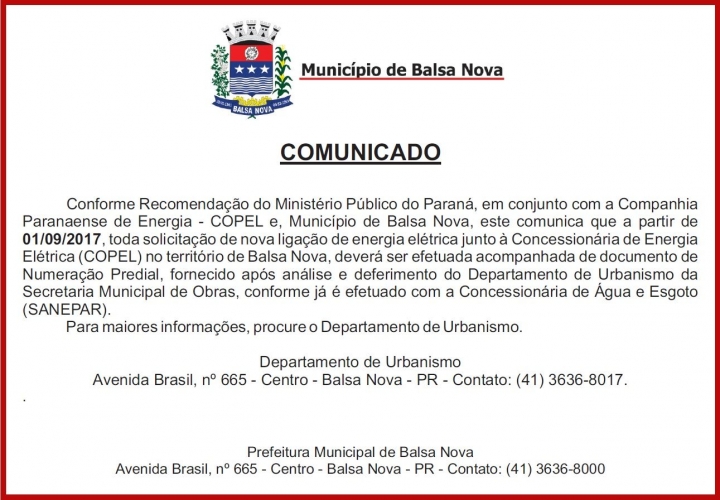 COMUNICADO 