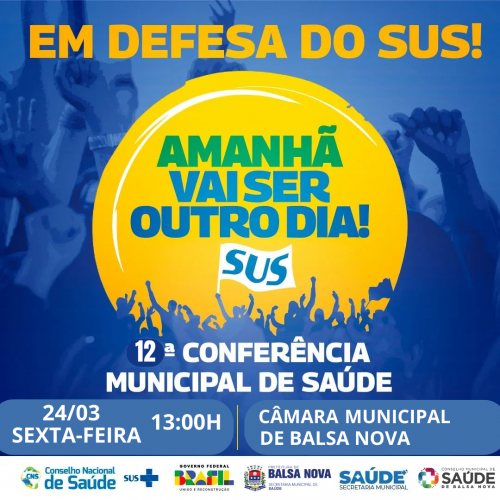 12ª CONFERÊNCIA  MUNICIPAL DE SAÚDE