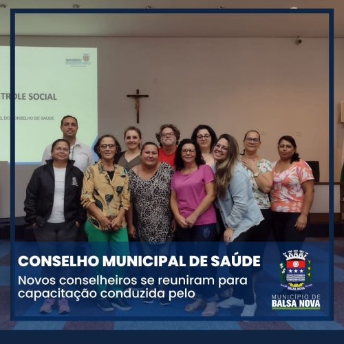 CONSELHO MUNICIPAL DE SAÚDE - Capacitação para os conselheiros