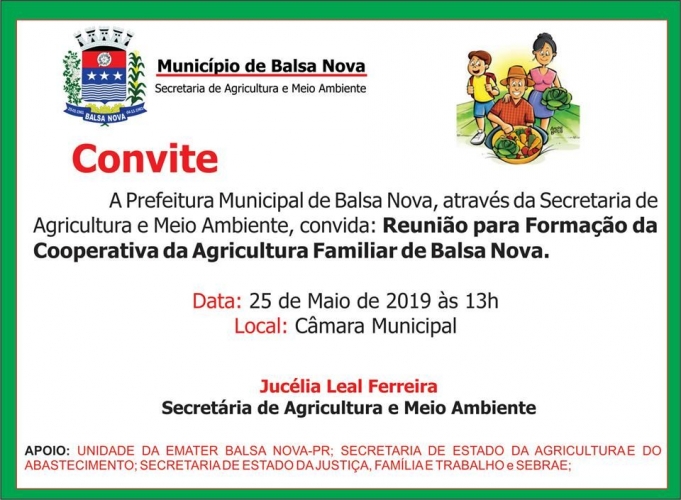Reunião para Formação da Cooperativa da Agricultura Familiar