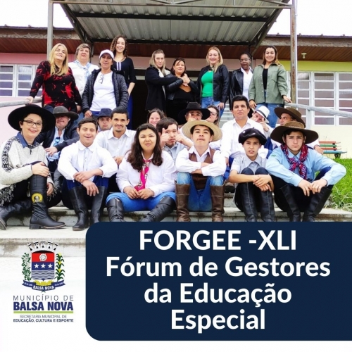 FORGEE- XLI Fórum de Gestores da Educação Especial
