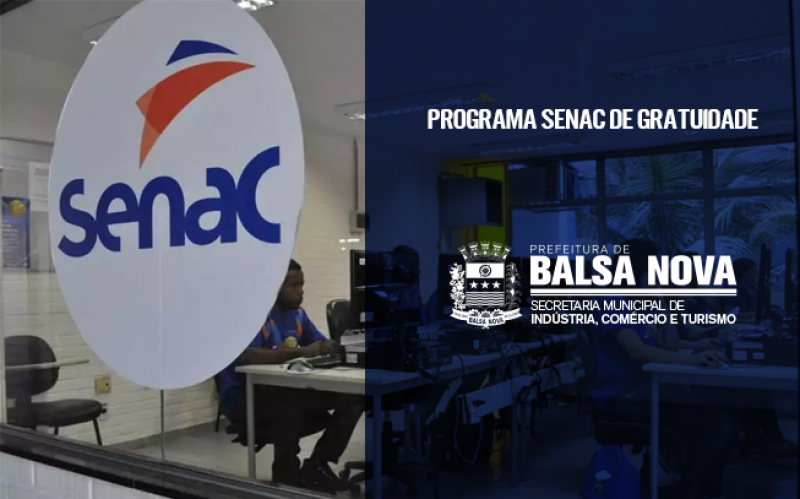 Cursos do Senac gratuítos