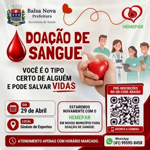 Ajude a salvar vidas, doe sangue!