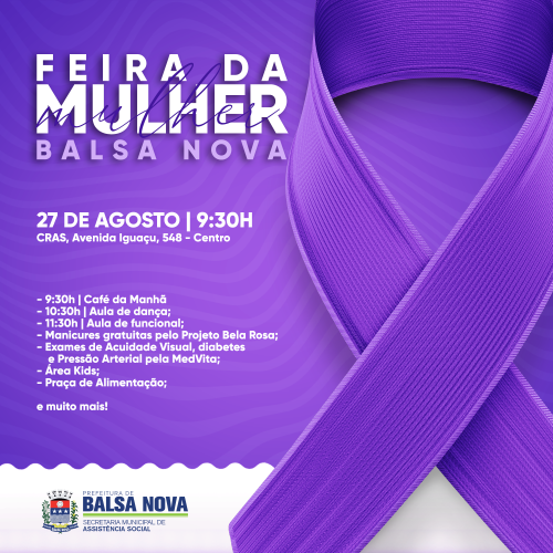 FEIRA DA MULHER DE BALSA NOVA