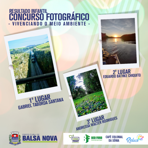 Resultado do Concurso de fotografia 