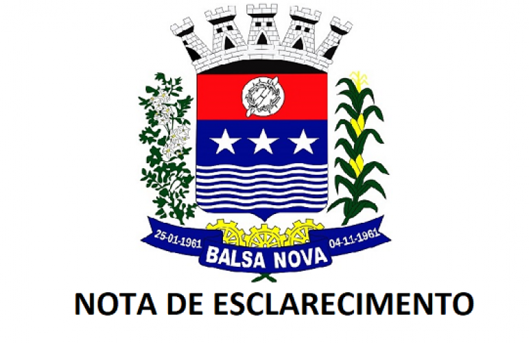 NOTA DE ESCLARECIMENTO À IMPRENSA E À SOCIEDADE