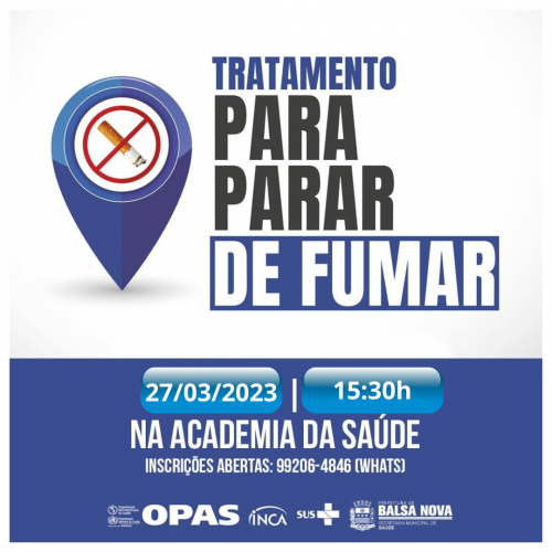 TRATAMENTO PARA PARAR DE FUMAR