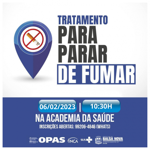 TRATAMENTO PARA PARAR DE FUMAR