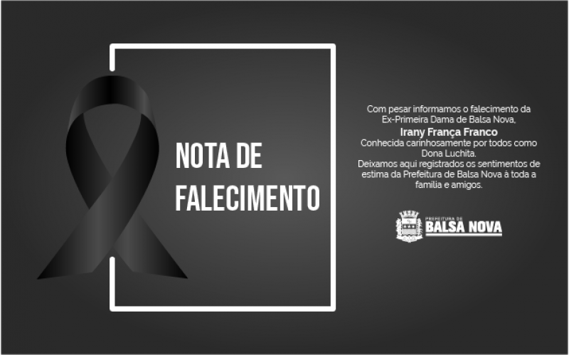 Nota de Falecimento