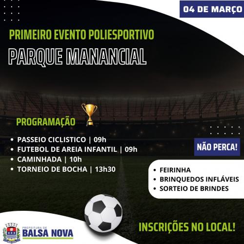 PRIMEIRO EVENTO POLIESPORTIVO PARQUE MANANCIAL