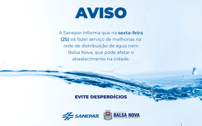AVISO - SANEPAR