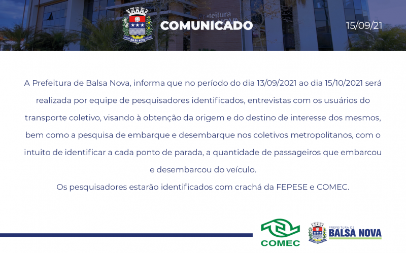 COMUNICADO