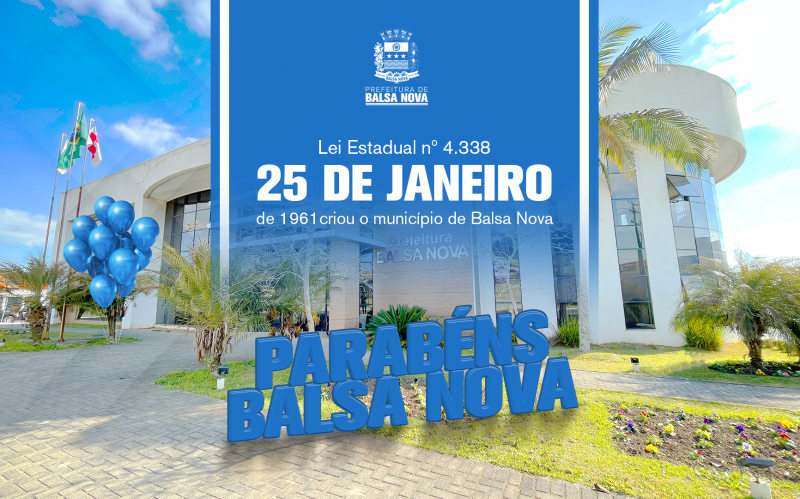 ANIVERSÁRIO DE BALSA NOVA | 61 ANOS