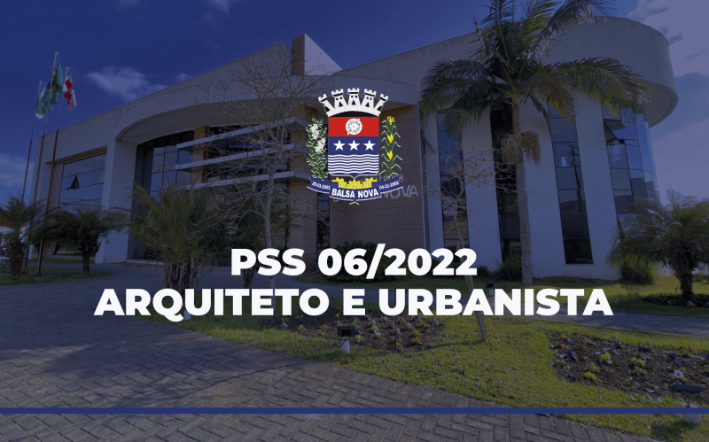 EDITAL PSS  ARQUITETO E URBANISTA